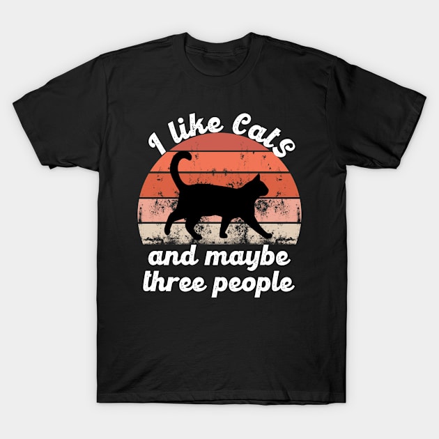 i like cats and maybe three people T-Shirt by hatem